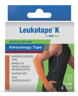Leukotape K Sports Edition, oranje, 5 cm × 5 m, artikel 65078-16