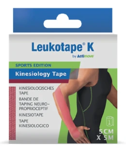 Leukotape K Sports Edition, roze, 5 cm × 5 m, artikel 65078-18