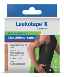 Leukotape K Sports Edition, beige, 5 cm × 5 m, artikel 65078-20